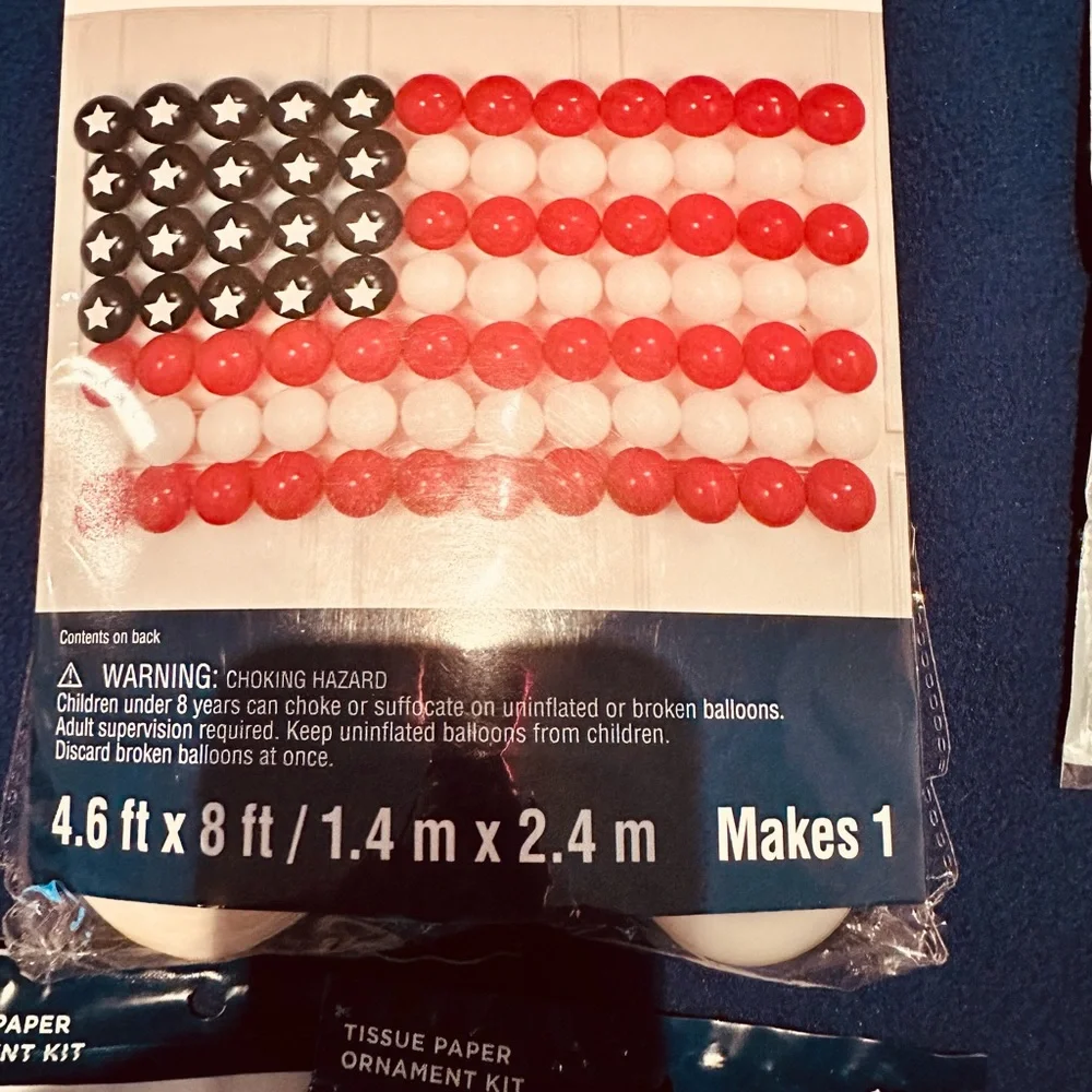 Patriotic craft and decoration kit.Happy birthday America